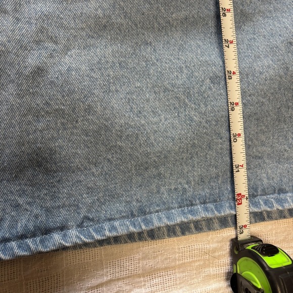 Vintage Blue Clover Denim Skirt Womens 18W Light Wash Button Front Y2K 90s USA - Picture 11 of 12